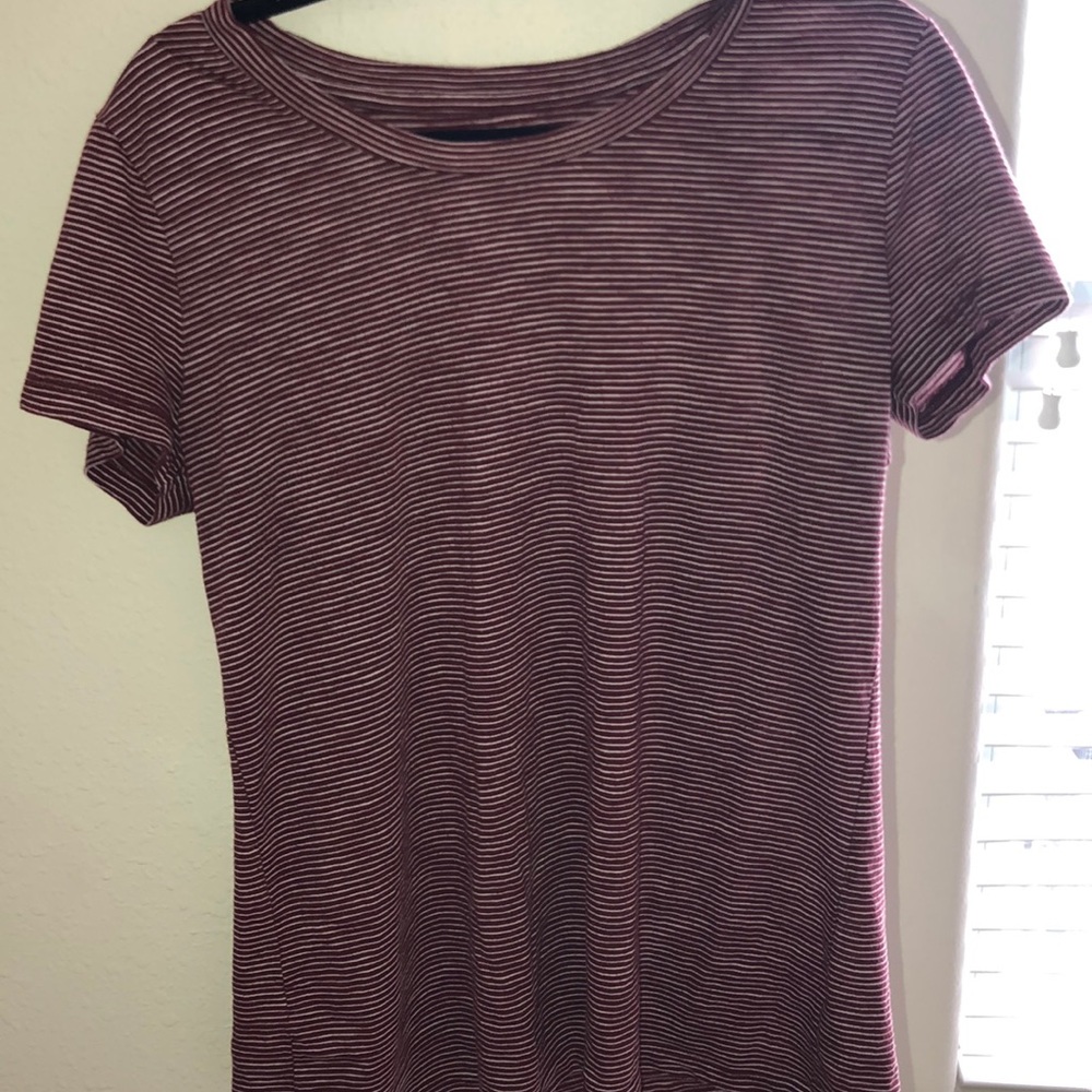 Red & White striped top